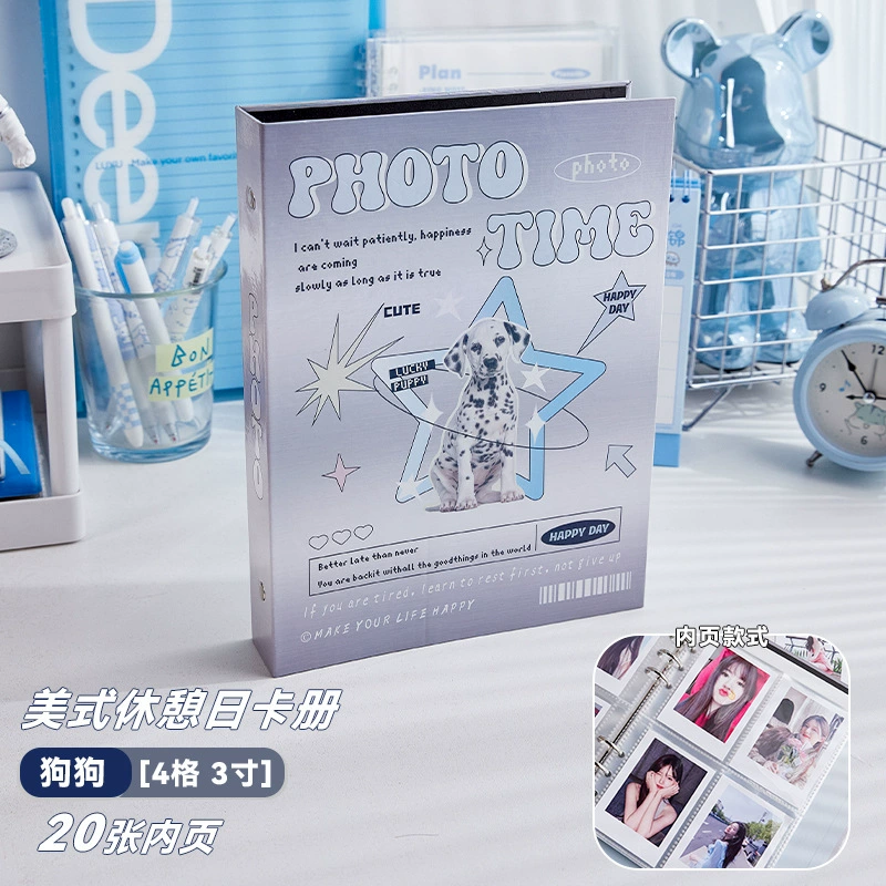 Фотоальбом Polaroid ретро-стиль, карточный блокнот 3 дюйма, американский винтаж, отрывные страницы