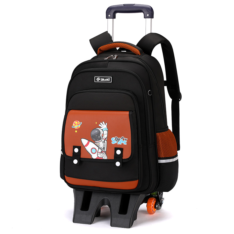 Mochila de pescado natural para niños, escolares de primaria para niños, 1 - 3 - 6 grados, caja de tracción, mochila de niños, escaleras impermeables