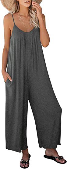 Amazon europeo y americano Correa mono mujer 2022 verano nuevo comercio exterior transfronterizo color sólido bolsillo casual mono image 8