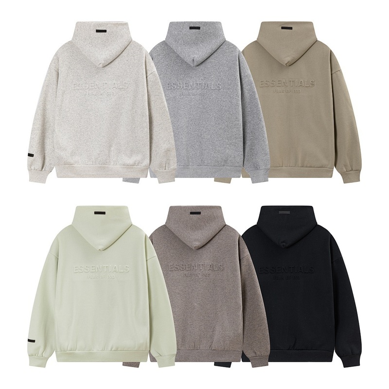 2026 New Essentials Letter Embossed Letters Fleece-Lined High Street Fashion Brand Loose Zipper Jacket Sweatshirt 2026 New Essentials Letter Embossed Letters Fleece-Lined High Street Fashion Brand Loose Zipper Jacket Sweatshirt