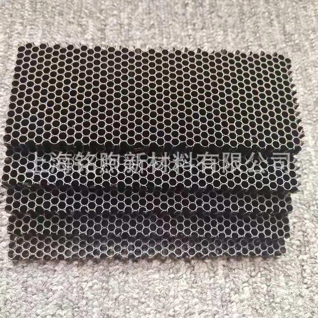 PC蜂窝板 垫板夹芯板黑色 3.5mm-10mm孔径 尺寸塑料100mm复合
