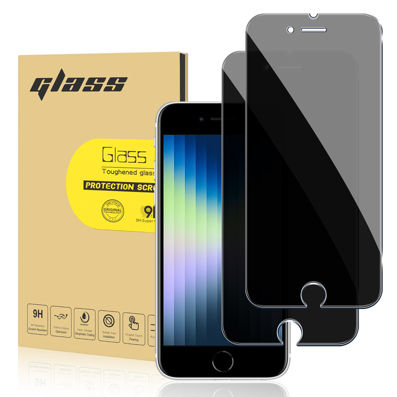 For iPhone se3 anti-peep tempered film mobile phone screen 28 ° anti-peeping high-definition transparent protective film
