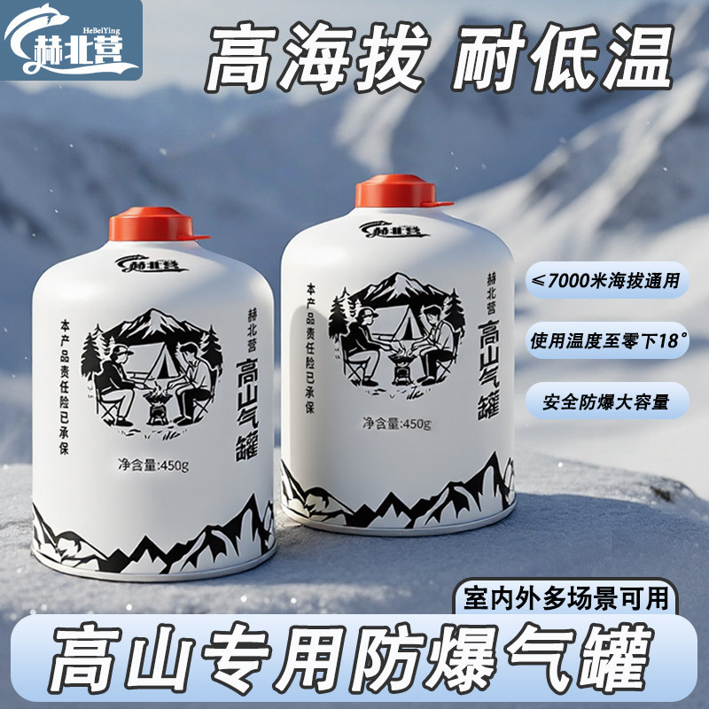 Cassette Stove High-Altitude Gas Canister 450g Outdoor Explosion-Proof Large-Capacity High-Altitude Camping Gas Bottle Outdoor Gas Canister Wholesale
