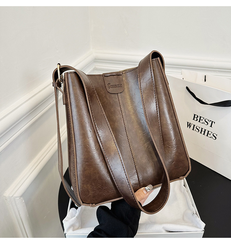 New fashionable and versatile women's single-shoulder bag and women's bag, a best-selling large-capacity bucket bun for European and American foreign trade undefined