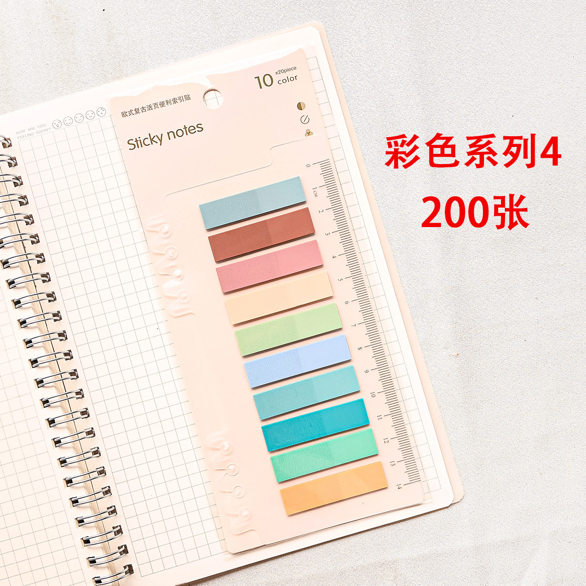 Fabricantes al por mayor PET 10 colores 200 etiquetas de índice transparentes para estudiantes de lectura etiqueta de oficina pegatinas impermeables