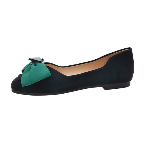 3688-31 Women's fashion single shoes, flat shoes, soft-soled women's scoop shoes, shallow boat shoes, wide fat feet, large size women's shoes 41