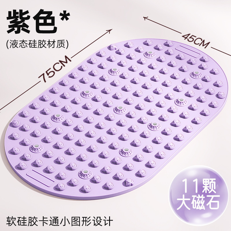 液体ソフトシリコン指圧マッサージパッド、家庭用ヨガ超強力足裏マッサージパッド、足裏の痛みを和らげるための丸型マッサージパッド|undefined
