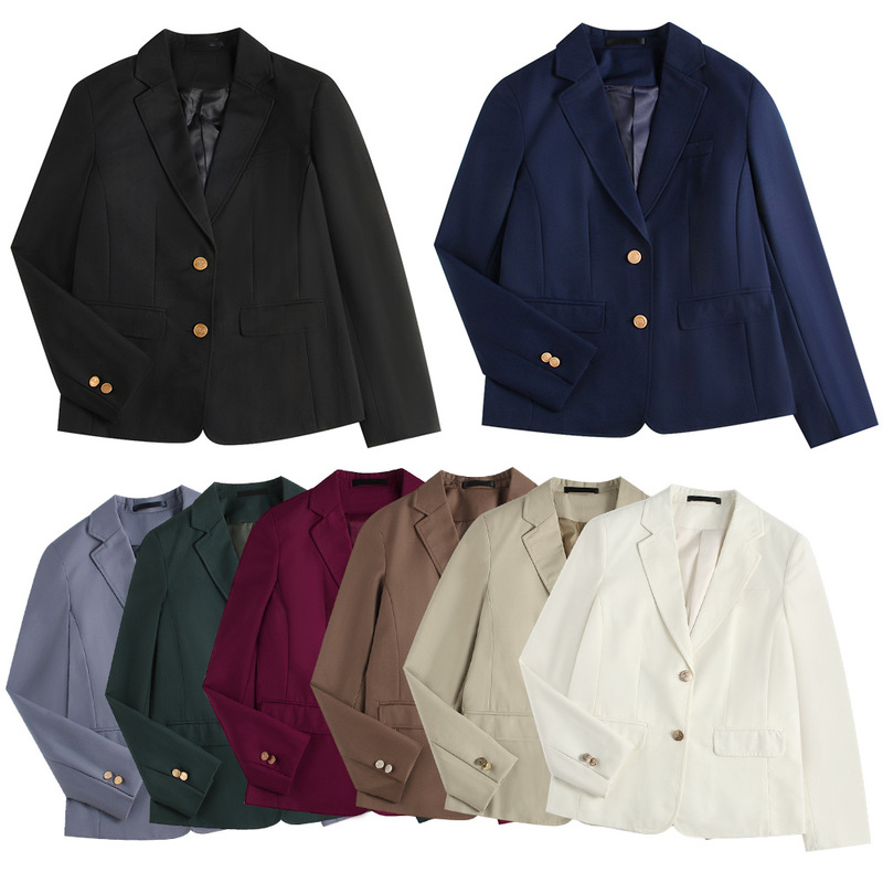 Small Suit Women's Jacket JK Uniform 2021 New Campus Style Autumn Women's Jacket Interview Vocational College Students Work Clothes Small Suit Women's Jacket JK Uniform 2021 New Campus Style Autumn Women's Jacket Interview Vocational College Students Work Clothes