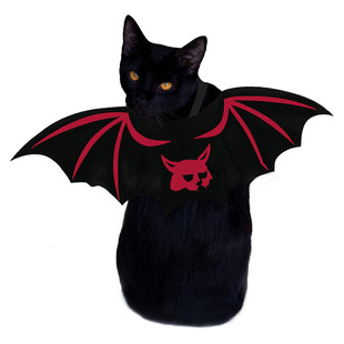 Cross-Border Halloween Pet Bat Wings Cat and Dog Decoration Supplies Holiday Funny Transformation Costumes Clothes