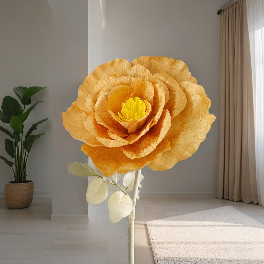 gran imitación de tela de terciopelo peonía flor de boda flor falsa ventana de exhibición de estudio props de disparo rosa artificial gran
