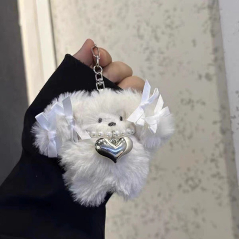 新しいかわいいパイロットの子犬のペンダントins創意的なぬいぐるみの少女の心のぬいぐるみのキーホルダー|undefined
