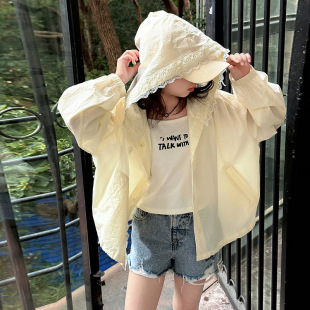 Girls' Sun Protection Clothing Summer Thin 2025 New Kidsren's Loose and Stylish Anti-Uv Clothing Big Kidsren's Air-Conditioned Shirt
