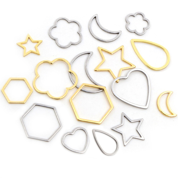 Pendant stainless steel drop-shaped