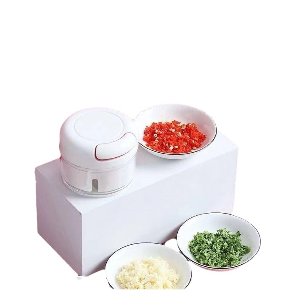 Tok Tok Kitchen Arteque de ajo Mini máquina de ajo manual para el hogar Picadora de carne Picadora de carne Picadora de ajo con pimiento, jengibre, ajo y ajo