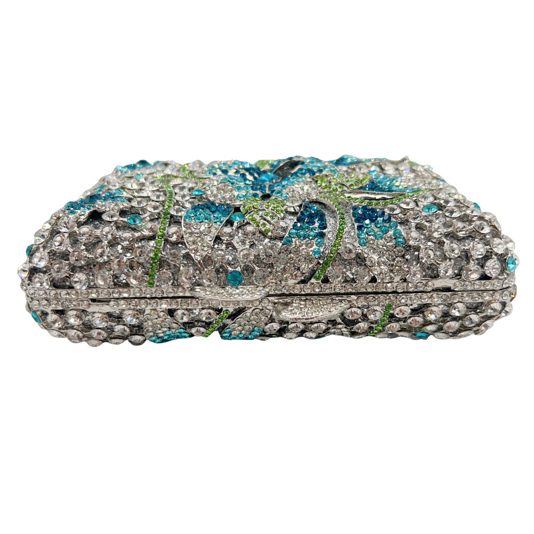 Bolsa de embrague transfronteriza bolsa de cena con diamantes flores huecas bolsas de mano de diamantes bolsas de mujeres bolsas de vestido de fiesta europeas y americanas nuevas