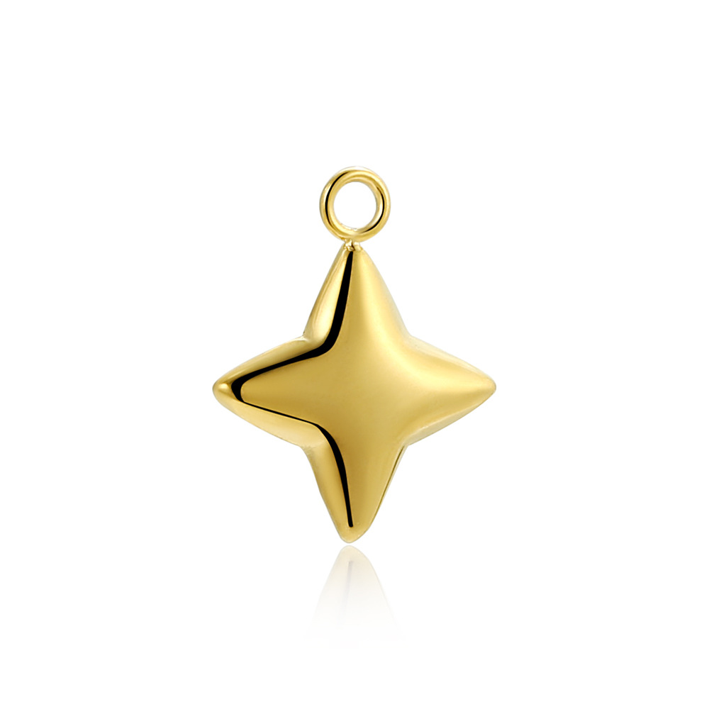 3g Weight Pendant Jewelry Making Type 17*17mm Jewelry Making Size 18K Gold Plated Plating Material DIY Jewelry Accessories Classification 1 Piece Quantity 304 Stainless Steel Material Star, Heart Shape, Dragonfly Pattern All Seasons Season Polished Finish Marine Style, IG Style Style 1 Piece 17*17mm 304 Stainless Steel 18K Gold Plated Star Heart Shape Dragonfly Polished Pendant 4