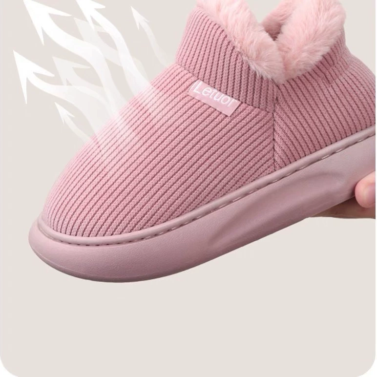 Удобные тапочки Slippers, зимняя обувь для любимого, нескользящая подошва с платформой