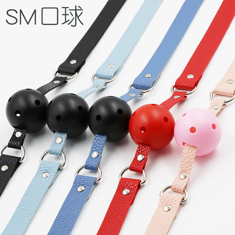 Jiuai Sm Mouth Ball Leather Silicone Mouth Plug Couple Flirting Role Fun Alternative Sex Toys Adult Products