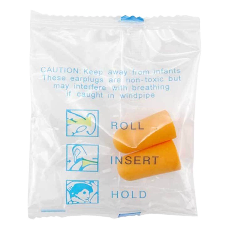 Охрана труда в мешках Сертификация CE Тип пули сплошной цвет шумоподавление Губка PU Звукоизоляционная авиационная затычка для ушей для сна