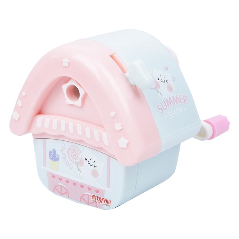 Feliz 7292 casa de verano sacapuntas Sacapuntas de lápiz creativo regalo de moda estudiante papelería sacapuntas