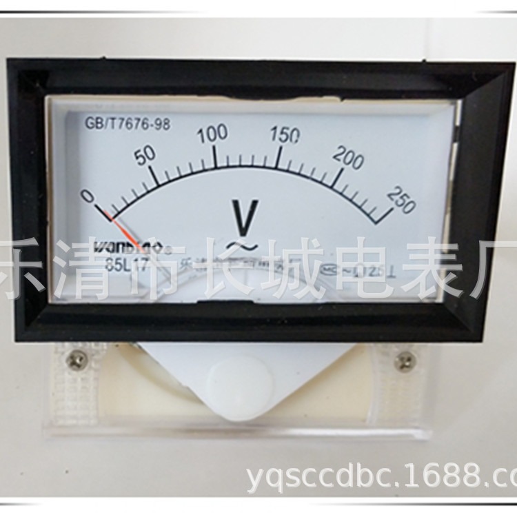 长城电表厂 85L17 250V 交流指针电压表  70*40