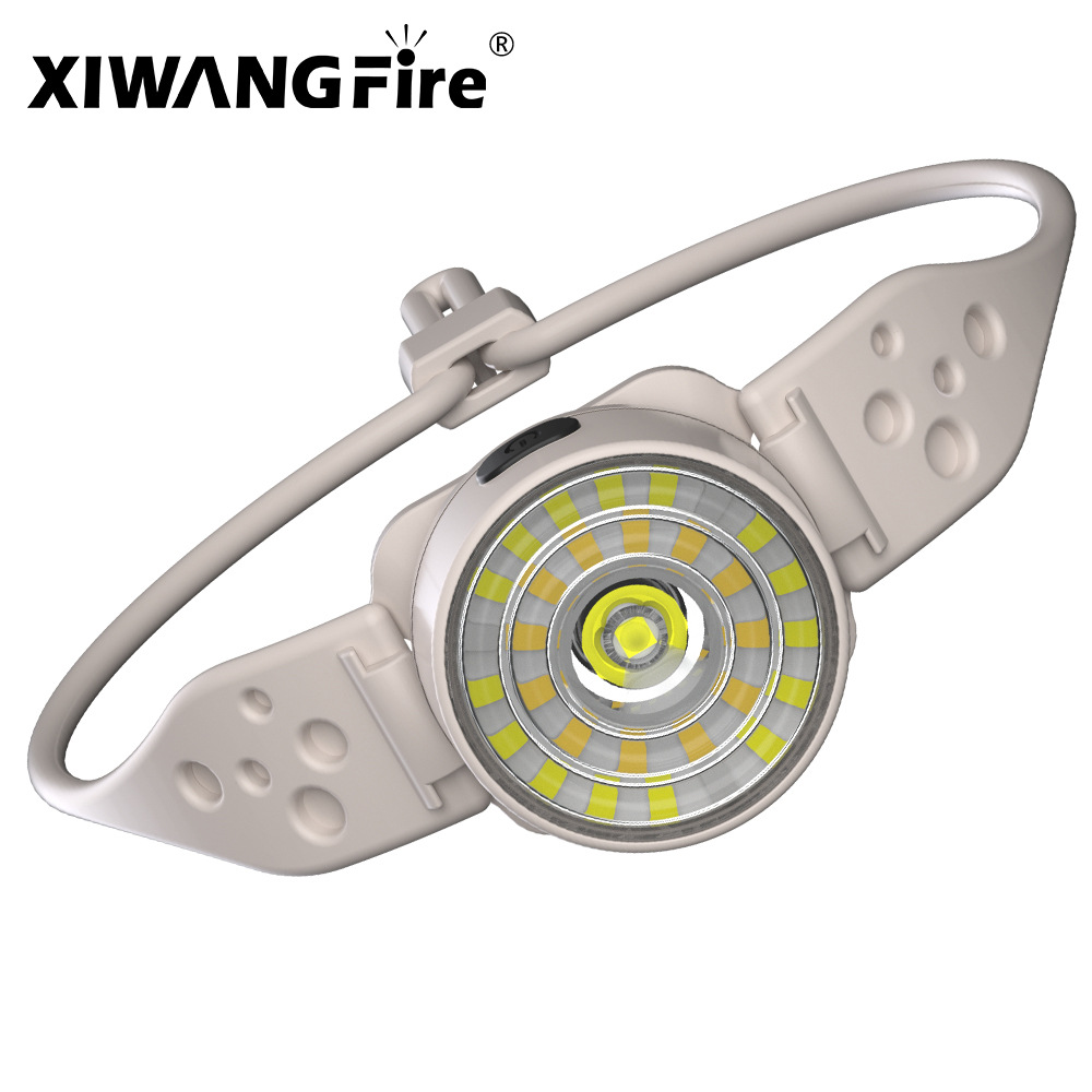 Multi-fuente de luz ajustable Faro de silicona fuerte iluminación de luz recargable faro ultraligero portátil pesca noche corriendo faro