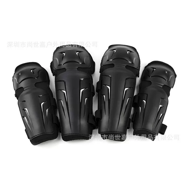 Off-road motorcycle riding protective gear set: knee pads, elbow pads, four-piece set, suitable for all seasons, anti-fall protective gear