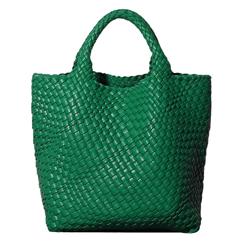 Bolso de cubo de cuero suave, bolso de tote tejido, bolso grande europeo y americano, bolso transfronterizo de comercio exterior de Amazon, bolso de canasta de verduras