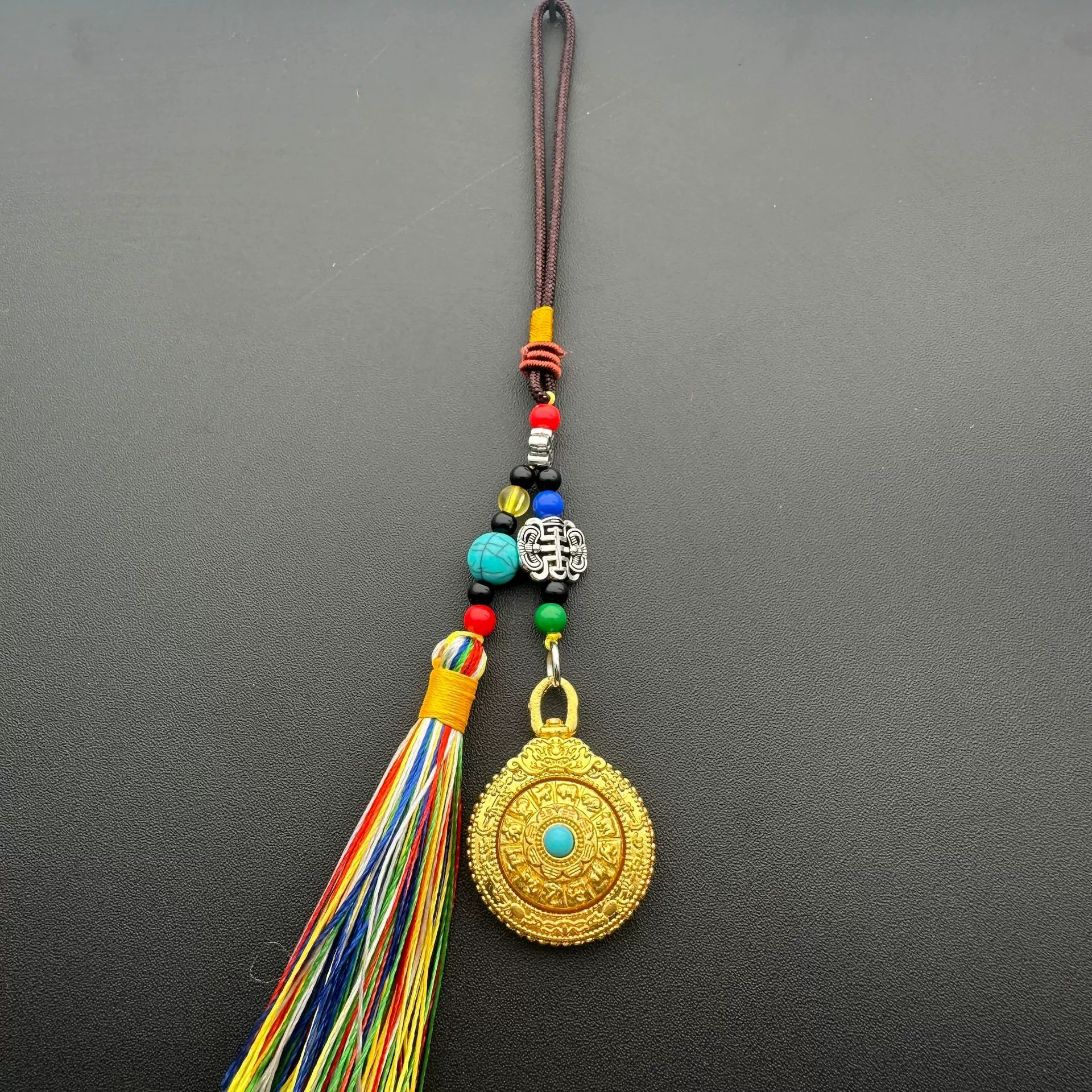 Double-sided ethnic pendant, accessory, Chinese horoscope, ethnic style