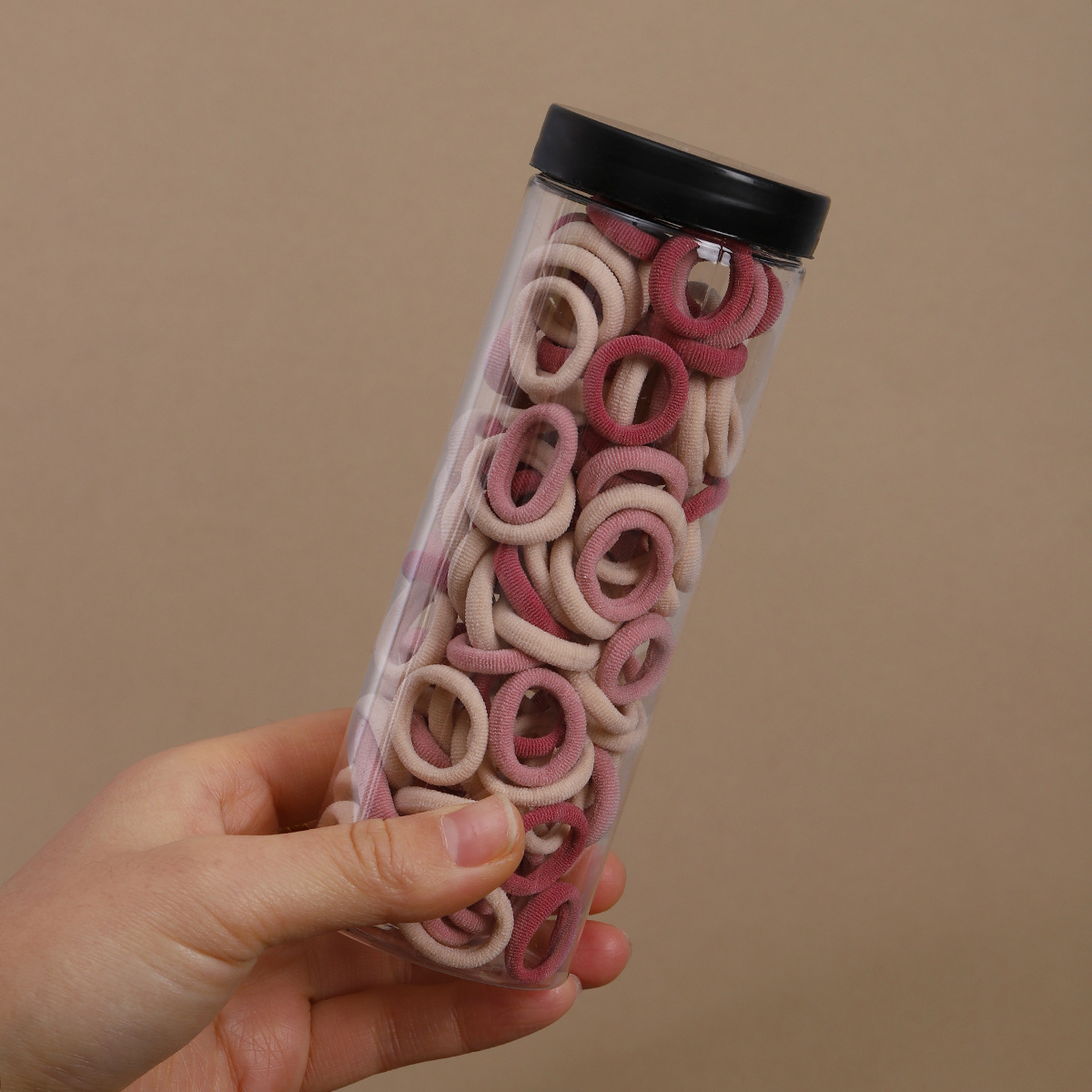 Banda elástica de color niñas cuerda de cabeza de color caramelo cuerda de cabello no daña cabello elástico de cabello anillo de pulgar accesorios para el cabello de niños