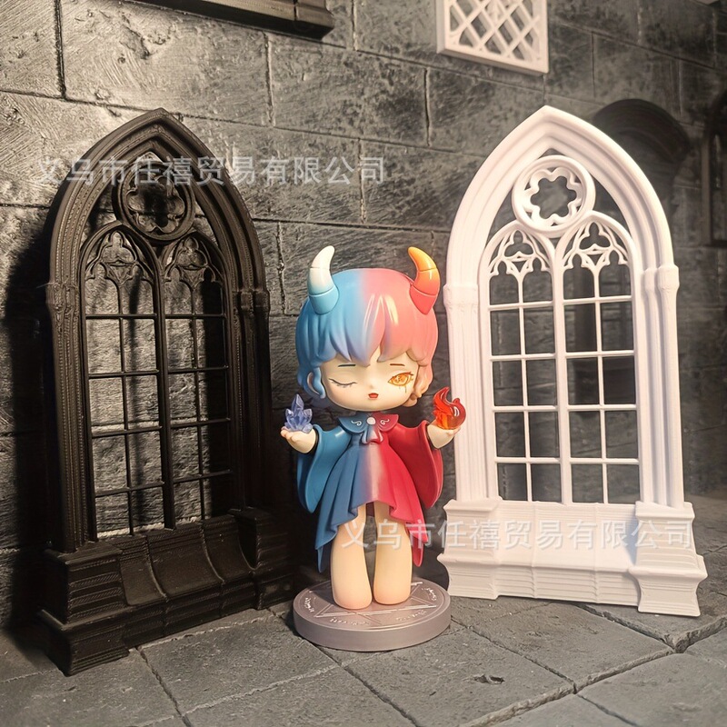 Doll House Mini Furniture DIY 3D Printing Gothic Window Model Ornaments Hand-Made Doll Decoration Set Doll House Mini Furniture DIY 3D Printing Gothic Window Model Ornaments Hand-Made Doll Decoration Set