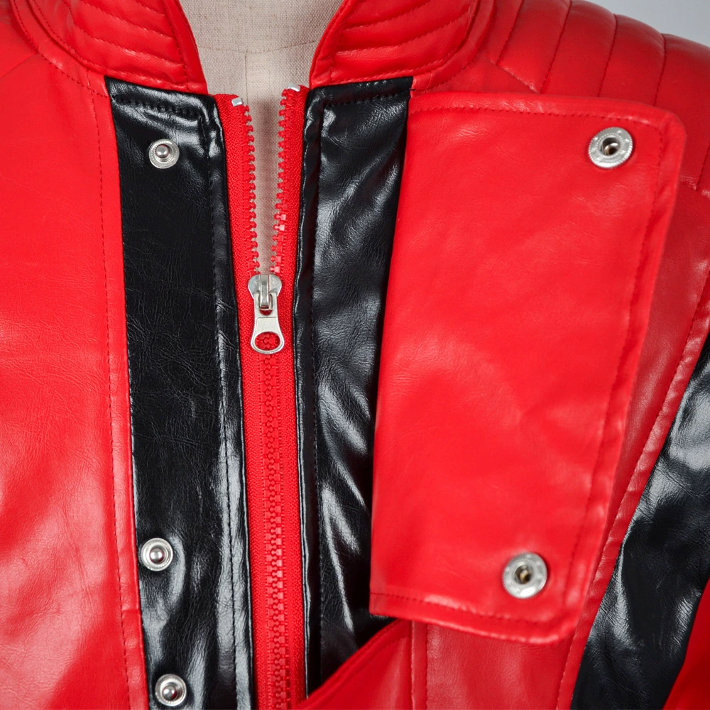 Red suit, cosplay, halloween