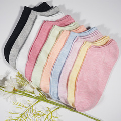 Socks women's spring and summer invisible boat socks new shallow mouth sole socks cotton socks thin short tube night market street stall wholesale