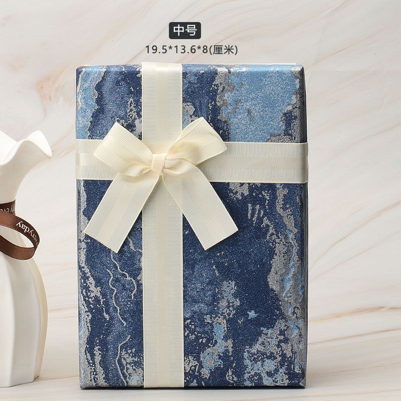 Caja de regalo de cumpleaños de tinta, caja de regalo de primavera del dragón, caja de regalo rectangular, cubierta de cielo, novio, novio