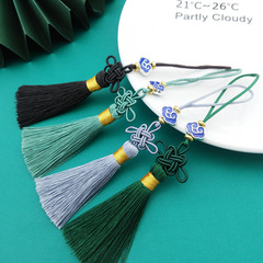 Xiangyun Chinese Knot Tassel Bookmark Fan Pendant for Hanfu Traditional Chinese Style Fashion Car Decor Tassel Wholesale