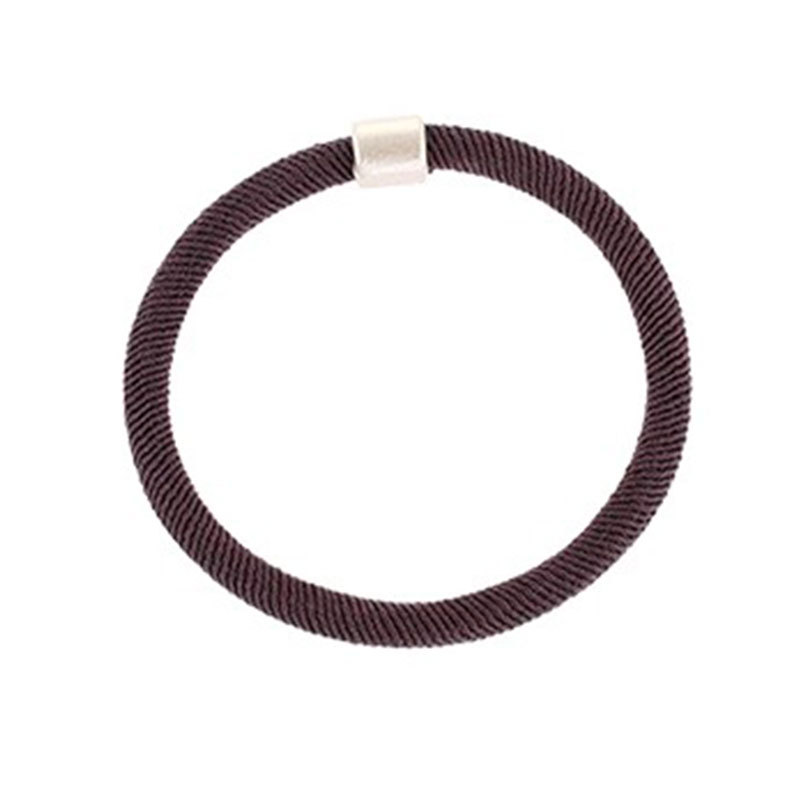 Simple curry cordón elástico duradero temperamento anillo de cabello 2025 nuevo tipo de banda de goma de cabello de alta calidad