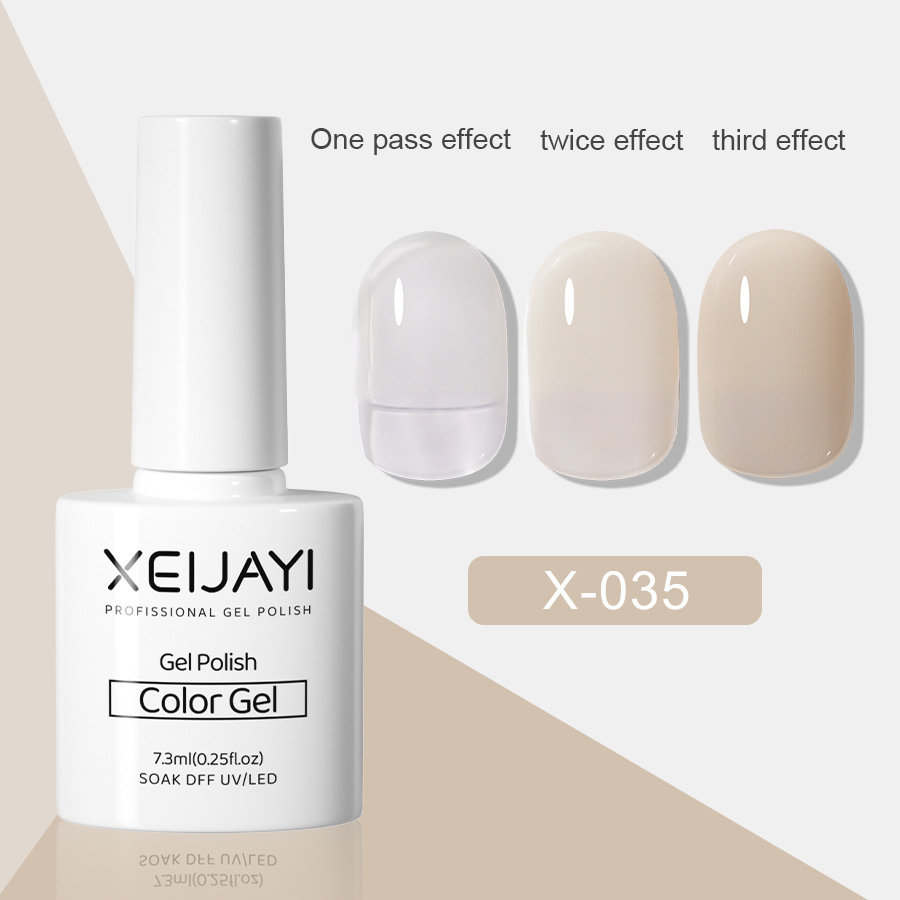 Nail Polish glue nude color ice transparent glue New Internet celebrity popular color jelly nude color nail phototherapy glue for nail salon