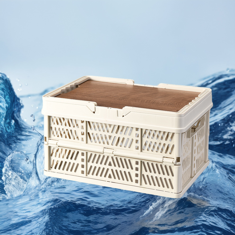 Hollow storage box storage basket outdoor camping box gift box home storage basket semi-transparent hollow
