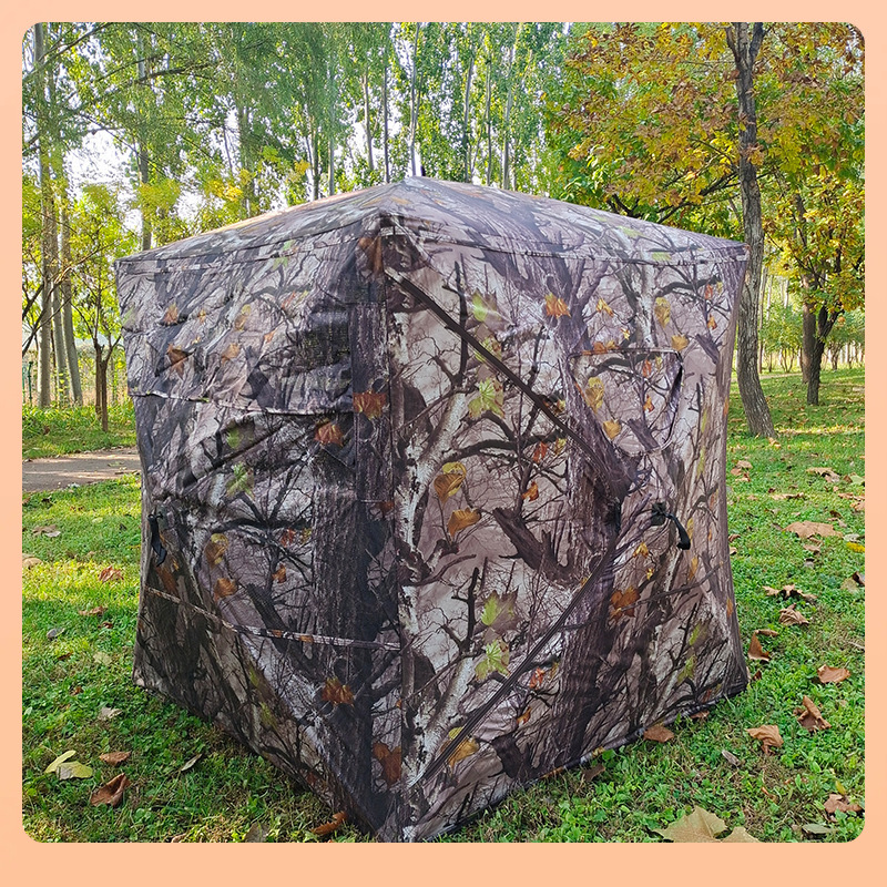 ✠Cross-border hot sale 270° see-through camouflage hunting tent Hidden camouflage quick-open bird watching tent outdoor hunting 4