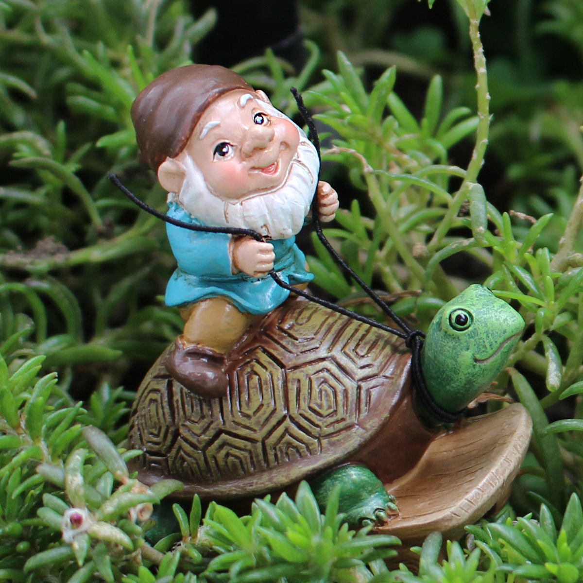 Creative simulation dwarf scooter outdoor garden gardening courtyard balcony home furnishings wine cabinet resin decorations