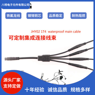 Manufacturer Customized 1 to 2 3 4 5 6 Waterproof Cable Plug Electric Skateboard Scooter Y-Shaped Cable