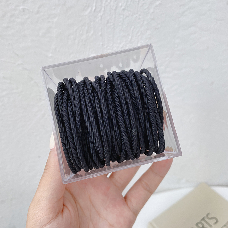 Banda de pelo de alta calidad cuerda de pelo 2022 nuevo estilo cuerda de pelo de las mujeres cubierta de cuero lazo de pelo banda de goma anillo de goma tocado Mori belleza de hadas