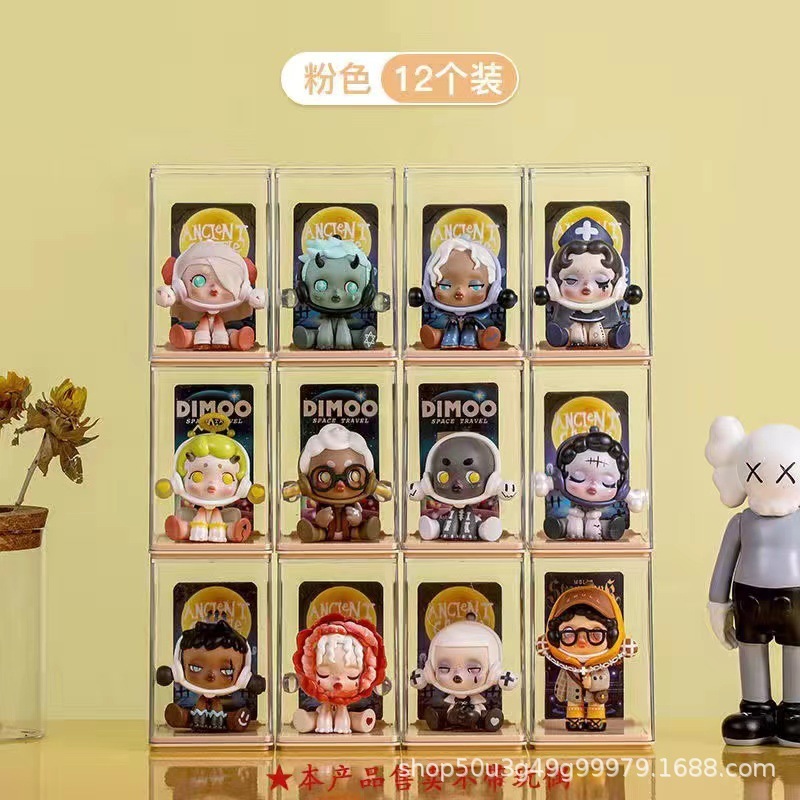 ブラインドボックス収納展示棚透明アクリル単一キャビネット手作り収納ボックスバブルマット防塵展示ボックス|undefined