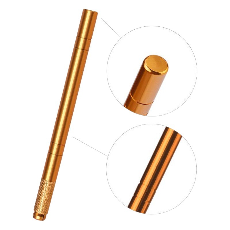 Factory direct cross gold and silver embroidery pen 15 eyebrow pencil Korean metal embroidery handmade pen