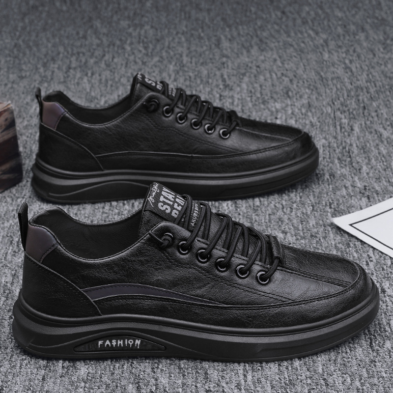 Winter Men's Shoes 2026 New Spring and Autumn Sports Casual Leather Shoes Men's Sneakers Black Waterproof Chef Work Safety Breathable Shoes Winter Men's Shoes 2026 New Spring and Autumn Sports Casual Leather Shoes Men's Sneakers Black Waterproof Chef Work Safety Breathable Shoes