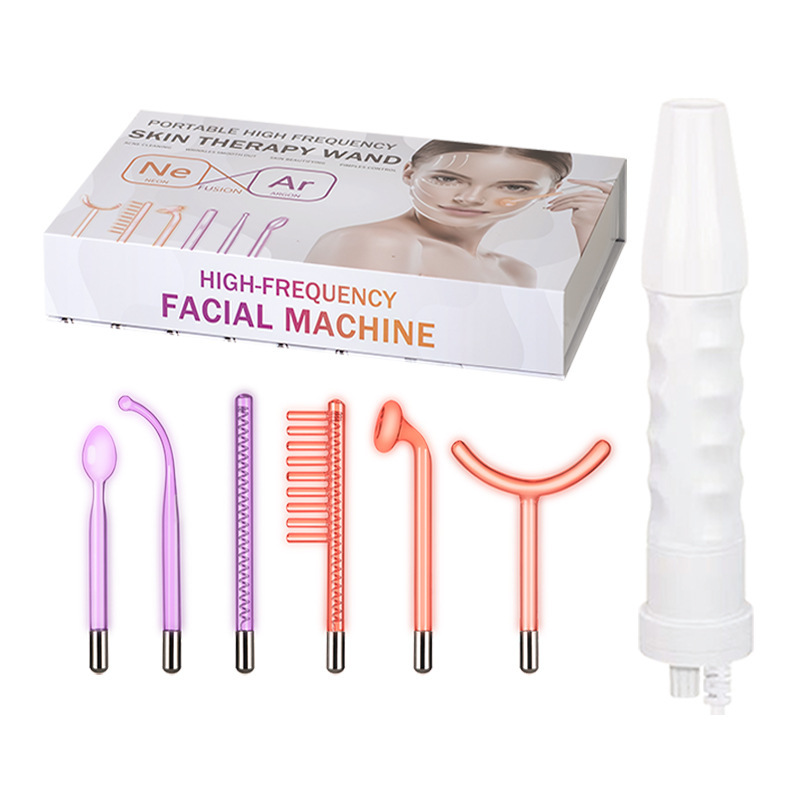 High frequency electrotherapy instrument box 7-piece set 4-piece set 6-piece beauty instrument accessories glass electrotherapy tube electrotherapy