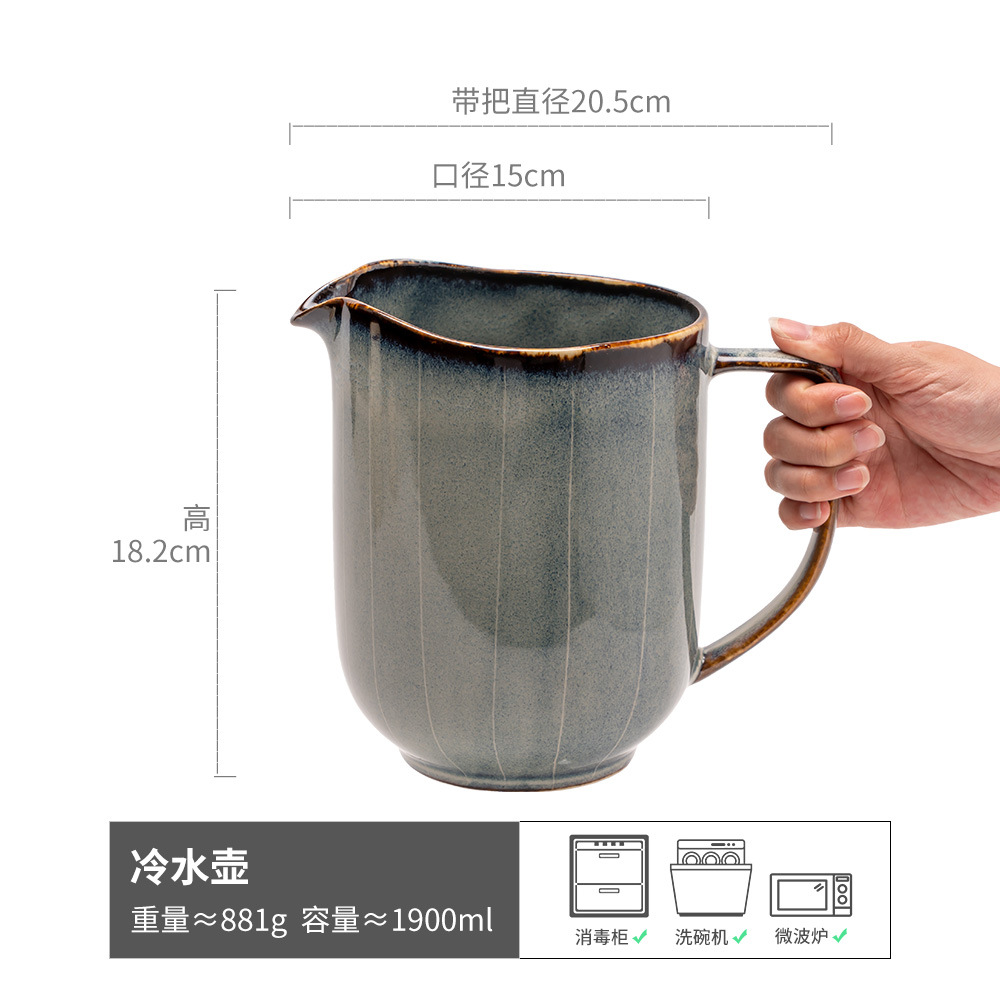 Sensor de alta calidad cerámica doméstica hervidor de agua fría decoración de sala de estar decorativa retro flor creativa para el hogar jarrón