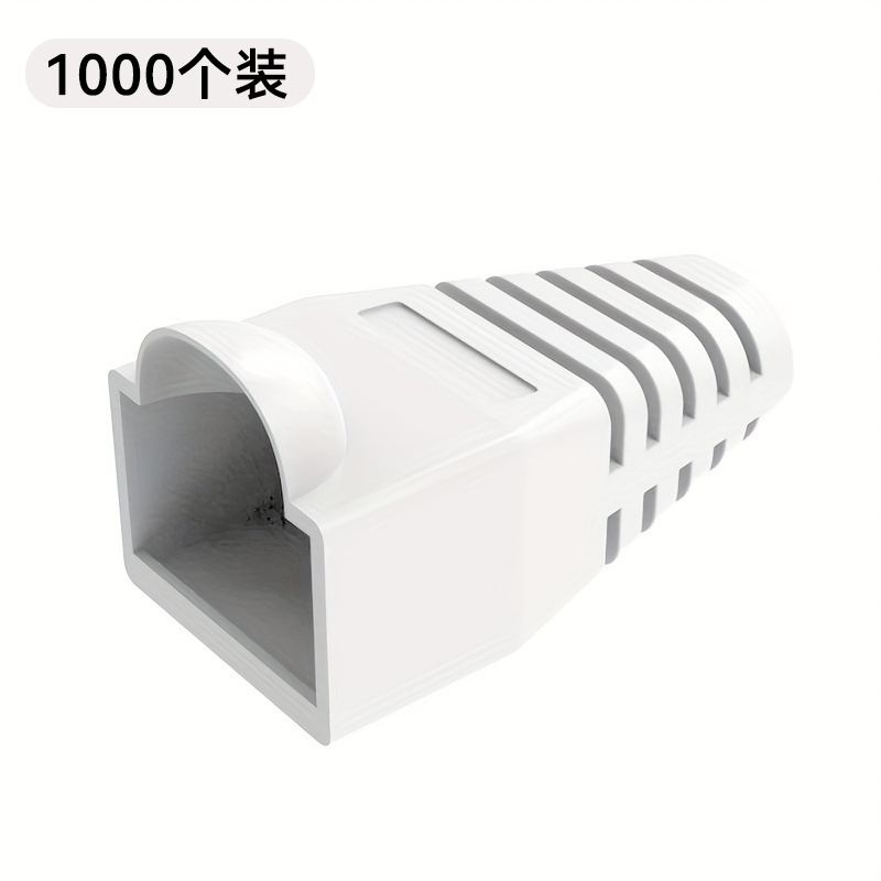 RJ45 cubierta protectora Red de cristal funda de color ultra-cinco 8P8C cristal manga de goma red al por mayor de cristal cabeza