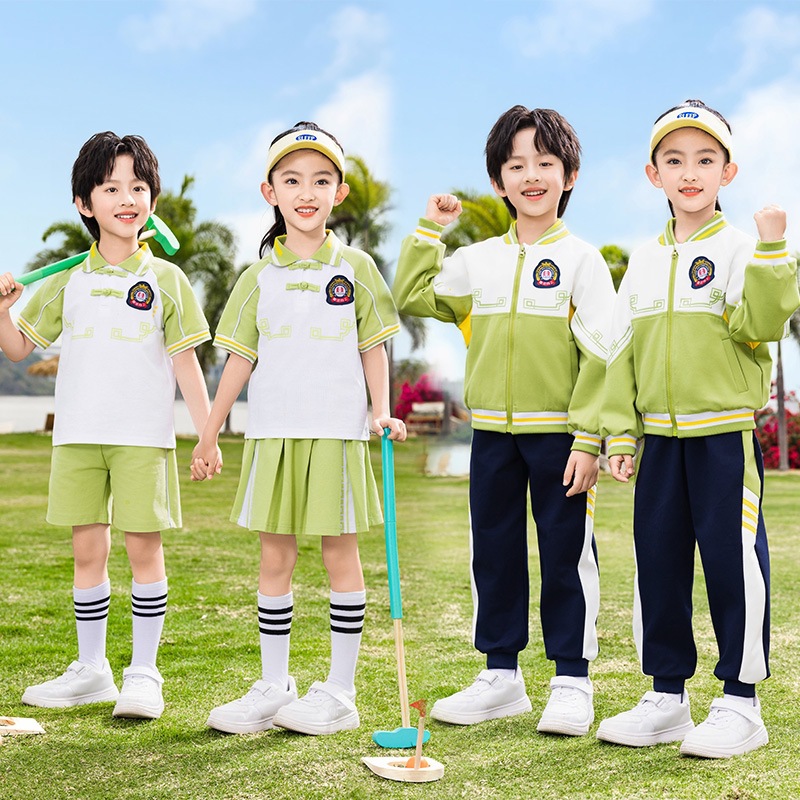幼儿园园服新中式国学风小学生班服春秋运动套装夏季毕业照表演服