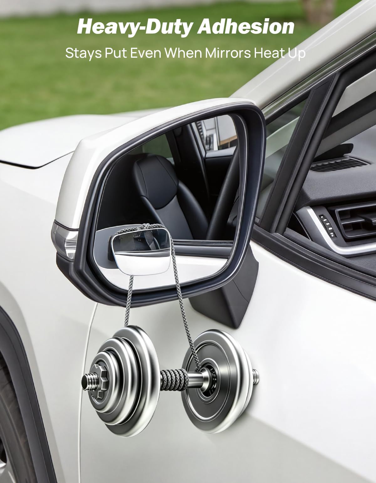 Blind Spot Mirror 2-Pack High-Definition Frameless Convex Glass for Wide-Angle Vision and Safer Lane Changes